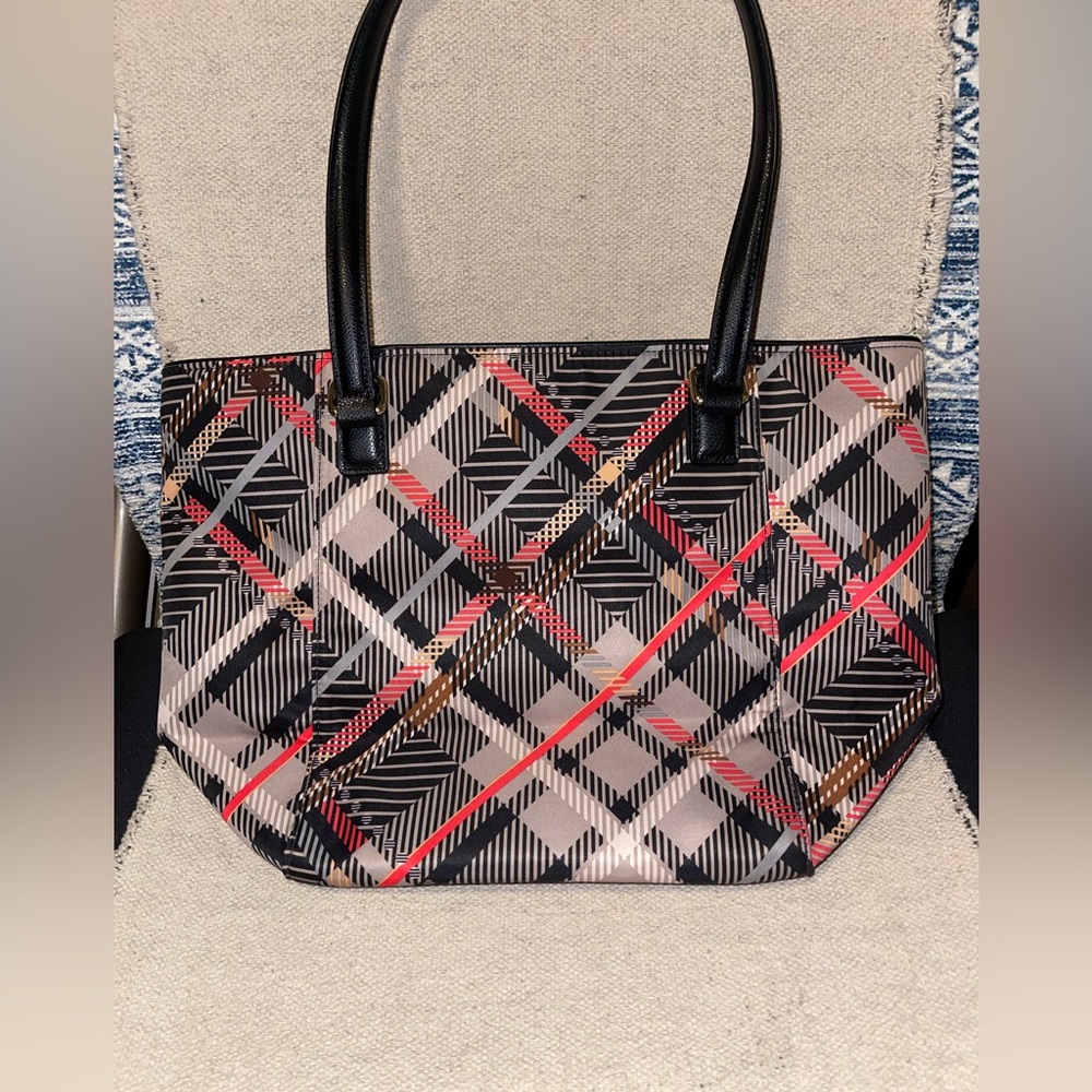 Vera Bradley Small Ella Tote - like New - Sofia Plaid - Like New